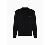 EMPORIO ARMANI Man Iconic Piquet Hoodie Sweatshirt Black S