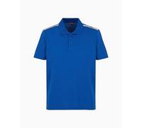 EMPORIO ARMANI Man Logo Tape Polo Beachwear Blue M