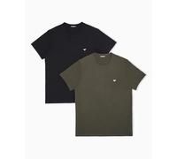 EMPORIO ARMANI Man Pure Cotton 2-Pack Crew Neck T-Shirt Black XL