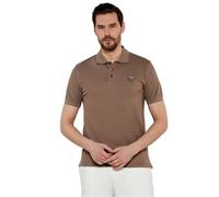 EMPORIO ARMANI Men's Polo Beachwear Shirt, Walnut, M