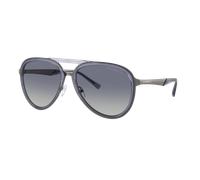 Emporio Armani Man Sunglass EA2145 - Frame color: Shiny Transparent Dark Blue, Lens color: Gradient Blue