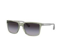 Emporio Armani Man Sunglass EA4047 - Frame color: Shiny Transparent Green, Lens color: Gradient Grey