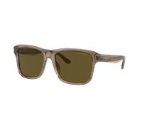 Emporio Armani Man Sunglass EA4208 - Frame color: Shiny Green/Top Brown, Lens color: Dark Brown