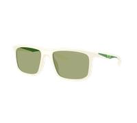 Emporio Armani Man Sunglass EA4234U - Frame color: Matte White, Lens color: Green