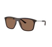 Emporio Armani Man Sunglass EA4237 - Frame color: Matte Dark Brown, Lens color: Dark Brown