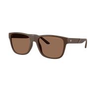Emporio Armani Man Sunglass EA4243 - Frame color: Matte Brown, Lens color: Dark Brown