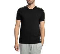 EMPORIO ARMANI Man Textured Logoband S/Sleeve T-Shirt Black XL
