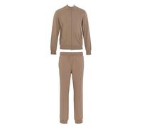 Emporio Armani MAN'S BASIC TERRY FULL ZIP TRACKSUIT SET BROWN L