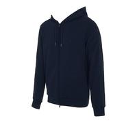 Emporio Armani MAN'S BASIC TERRY HOODIED FULL ZIP SWEATSHIRT BLUE S