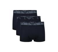 Emporio Armani Bold Monogram Trunk Boxers 3 Units Blue M Men