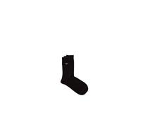 Emporio Armani Man's Casual Cotton 3-Pack Short Socks, Black, One Size