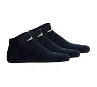 Emporio Armani Man's Casual Cotton 3-Pack Sneaker Socks, Blue, S/M