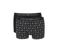 EMPORIO ARMANI Man's Classic Pattern Mix 2-Pack Trunk Black M