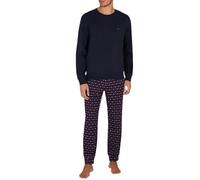 Emporio Armani MAN'S CLASSIC PATTERN MIX PAJAMAS WITH CUFFS SET GREEN M