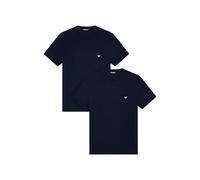 EMPORIO ARMANI Man's Core Logoband 2-Pack Crew Neck T-Shirt, Blue, L, Regular