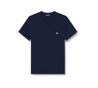 Emporio Armani Man's Core Logoband 2-Pack V Neck T-Shirt, Blue, M, Regular