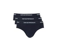 Emporio Armani Man's Core Logoband 3-Pack Brief, Blue, M