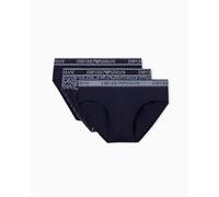 Emporio Armani Man's CORE Logoband 3-Pack Brief Blue M