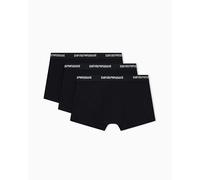 Emporio Armani Man's Core Logoband 3-Pack Trunk, Black, XL