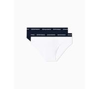 Emporio Armani Man's ECO Viscose 2-Pack Brief Blue M