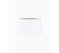 Emporio Armani Man's Essential Cotton Trunk, White, L