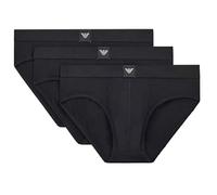 Emporio Armani Man's Essential LOGOLABEL 3-Pack Brief Black XL