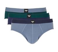 Emporio Armani Man's Essential LOGOLABEL 3-Pack Brief Green XXL