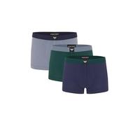 Emporio Armani Man's Essential LOGOLABEL 3-Pack Trunk Green L
