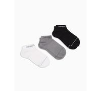 EMPORIO ARMANI MAN'S EXTENDED LOGO 3-PACK SOCKS INSIDE BLACK S/M