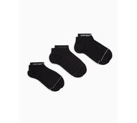 EMPORIO ARMANI MAN'S EXTENDED LOGO 3-PACK SOCKS INSIDE BLACK S/M