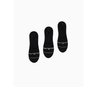Emporio Armani MAN'S EXTENDED LOGO 3-PACK SOCKS INVISIBILE BLACK S/M