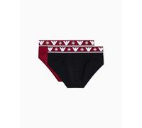 EMPORIO ARMANI Man's Holidays Jacquard 2-Pack Brief Black M