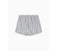 EMPORIO ARMANI Men's Logo Pattern Woven Boxer Shorts, Grey, L