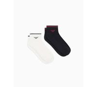 EMPORIO ARMANI MAN'S POP SPONGE 2-PACK SOCKS INSIDE BLACK TU