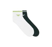 Emporio Armani MAN'S POP SPONGE 2-PACK SOCKS INSIDE WHITE TU