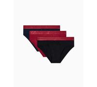 Emporio Armani Man's Shiny Logoband Pack 3-Pack Brief Blue XXL