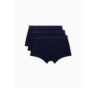 Emporio Armani Man's Shiny Logoband Pack 3-Pack Trunk Blue S