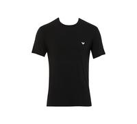 Emporio Armani Man's Soft Touch Bamboo Viscose 2-Pack Crew Neck T-Shirt, Black, L, Fitted