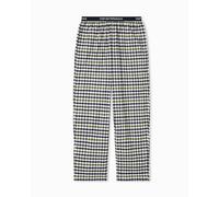 Emporio Armani MAN'S YARN DYED WOVEN PANTS BLUE L