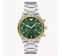 Emporio Armani Mario AR11454 Men's Watch - 43mm Green Dial Stainless Steel