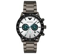 Emporio Armani Mario AR11471 Men's Watch - 43mm Silver Dial Stainless Steel
