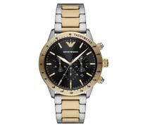 Emporio Armani Mario AR11521 Men's Watch - 43mm Black Dial Stainless Steel