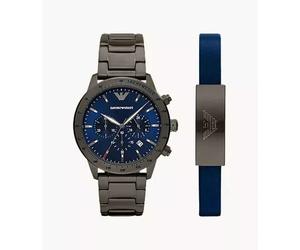 Emporio Armani Mario AR80045 Men's Watch - 43mm Blue Dial Stainless Steel