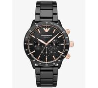 Emporio Armani Mario Mens Black Watch AR70002 Stainless Steel - One Size