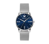 Emporio Armani Men Analog Quartz Watch with Pro-Planet Leather Strap AR11572