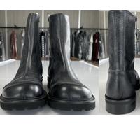 Emporio Armani Men Vintage Worn Effect Biker Boots Shoes New 42