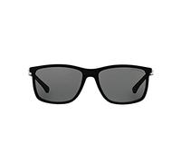 Emporio Armani Men's 0EA4058 506381 58 Sunglasses, Black Rubber/Polargrey
