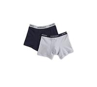 Emporio Armani Men's 111268CC717 Boxer Shorts, Grey/Marine, M (Pack of 2)