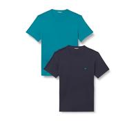 EMPORIO ARMANI Men's 2-Pack Crew Neck T-Shirt, Harbour Blue/Armani, L