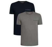 Emporio Armani Men's 2 Pack Lounge Crew T-Shirt, Multicoloured